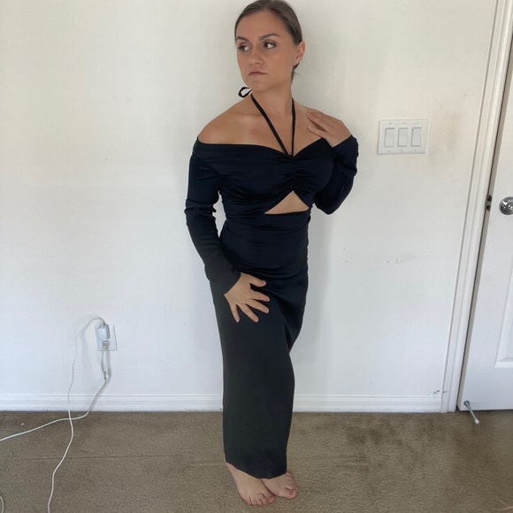 Dolce & Gabbana body con long sleeve off shoulder size 40 - Picture 6 of 13